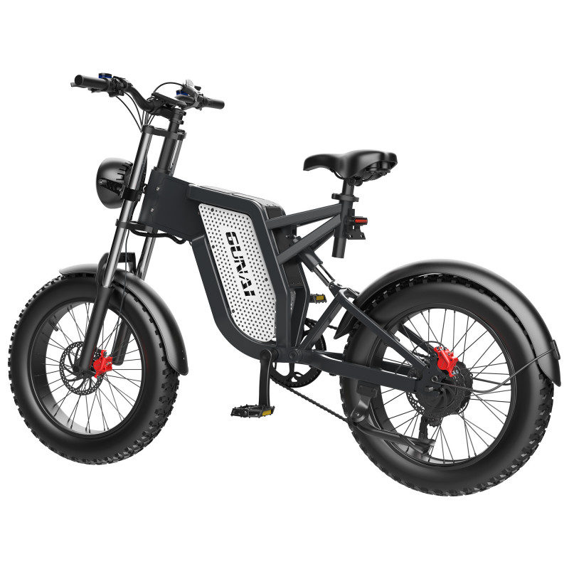 GUNAI MX25 Elektrische Fiets 20 Inch 48V 25Ah 1000W 50Km H Belasting 200KG