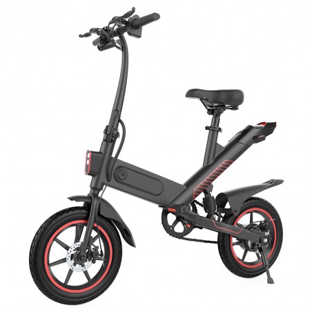 Y1 Elektrofahrrad 350W Motor 36V 10,4Ah Akku Schwarz