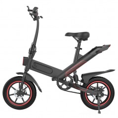 Bici elettrica Y1 Motore 350W Batteria 36V 10,4Ah Nera