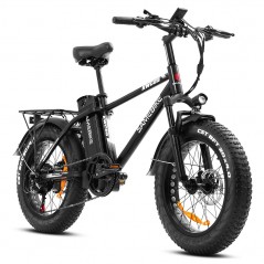 Bicicleta electrica de 20 inchi SAMEBIKE XWC05 750W 35Km/h 48V 13AH Negru Argintiu