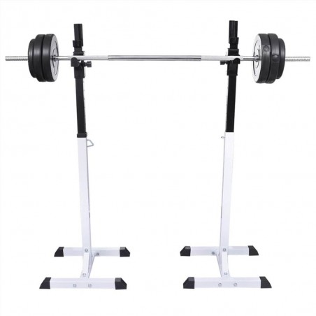 Barbell Squat Rack with Dumbbell and Dumbbell Set 30.5 kg