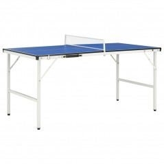 Table de ping-pong 5 pieds avec filet 152x76x66 cm Bleu