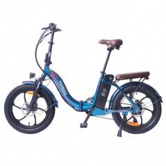 Bicicleta elétrica FA FREES F20 Pro 20 polegadas 25Km/h 36V 18AH 250W - Azul Profundo