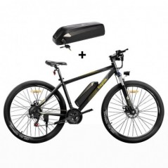 Bicicleta de montanha elétrica ELEGLIDE M1 PLUS 250w e 36V 12,5AH bateria preta