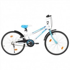 Kids Bike 24 inch Blue and White