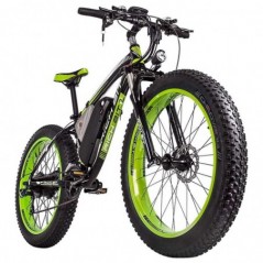 RICH BIT TOP-022 E-Bike Motore 1000W 17AH 26 pollici 35Km/h nero verde