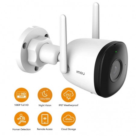 IMOU Bullet 2C WiFi Outdoor Security Camera White
