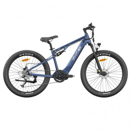 Bicicleta elétrica GOGOBEST GM27 48V 350W motor médio azul