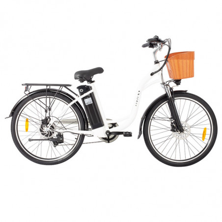 DYU C6 Nova Versão Bicicleta Elétrica 350W Motor 36V 12.5AH - Branco