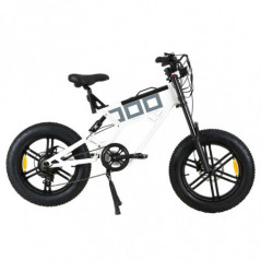 Bicicletta elettrica KUGOO T01 20 pollici 48V 500W 38Km/h 13Ah Batteria Bianco