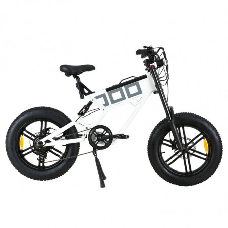 KUGOO T01 Vélo Électrique 20 Pouces 48V 500W 38Km/h 13Ah Batterie Blanc