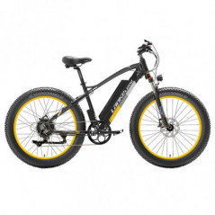LANKELEISI XC4000 Bicicleta Elétrica 48V 1000W Motor Amarelo