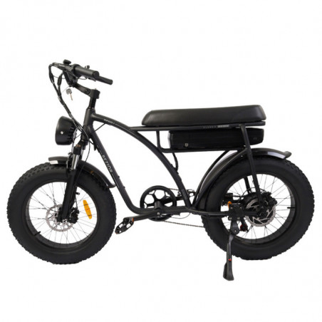 BEZIOR XF001 Bicicleta eléctrica retro 1000W 12.5Ah 48V 20 pulgadas Negro