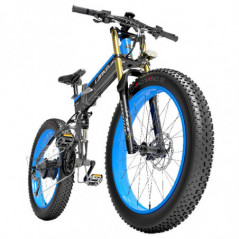 LANKELEISI T750 Plus Big Fork Electric Bike 17.5Ah Battery Blue