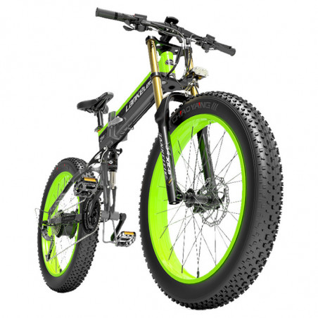 LANKELEISI T750 Plus Big Fork Bicicleta Elétrica 17,5Ah Bateria Verde