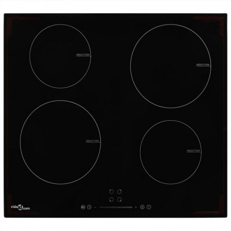 Induction cooktop with 4 touch-controlled glass burners 7000 W