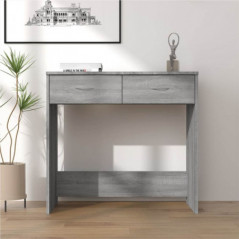 Sonoma Grey Schreibtisch 80x40x75 cm Holzwerkstoff