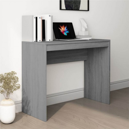 Desk Grey Sonoma 90x40x72 cm Engineered Wood