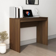 Brown Oak Desk 90x40x72 cm Engineered Wood