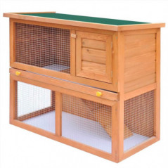 Outdoor hutch for small animals Pet cage 1 door Wood
