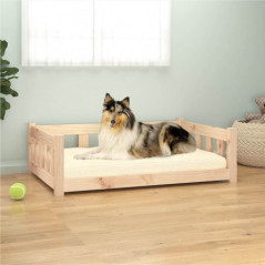 Κρεβάτι σκύλου 95,5x65,5x28 cm μασίφ πεύκο