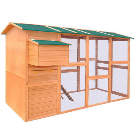 Wooden chicken coop 295x163x170 cm