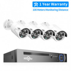 Hiseeu 3MP H.265 8CH POE Security Surveillance Camera