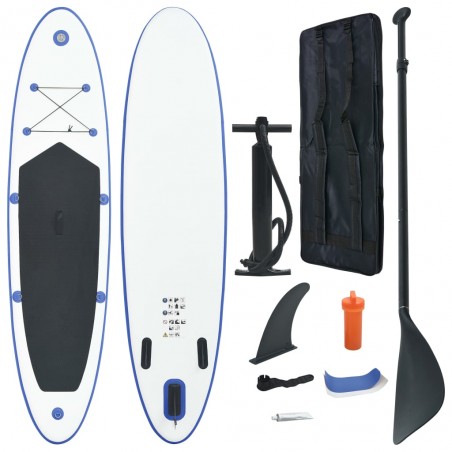 High quality inflatable paddle with Blue and White accessories