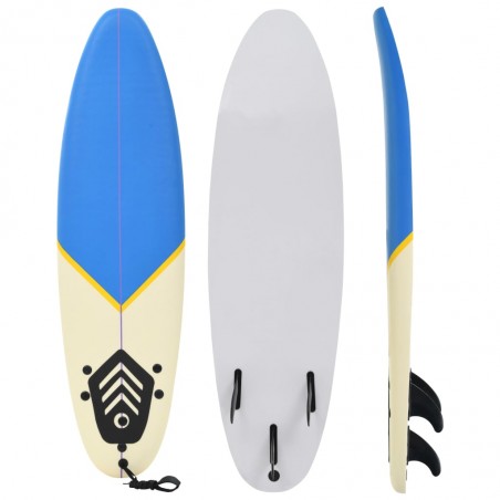 Surfbräda 170 cm Blå och Kräm
