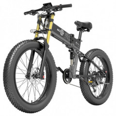 Bicicleta Elétrica BEZIOR X-PLUS 26in 1500W 40KM/H 48V 17,5Ah Bateria Preta