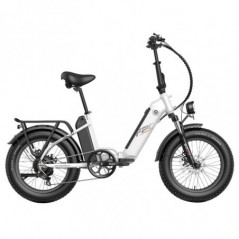 FAFRES FF20 Polar E-cykel 40Km/t 500W 48V 10,4AH Dobbelt batteri Hvid