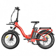 Bicicleta electrică FA FREES F20 Max 20in 25Km/h 48V 22.5AH 500W Motor Roșu