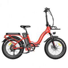 FA FREES F20 Max elektromos kerékpár 20 hüvelykes 25 km/h 48 V 22,5 AH 500 W motor piros