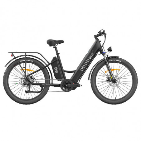 GOGOBEST GF850 elektromos kerékpár 500 W-os középmotoros 32Km/h 2*10.4AH fekete