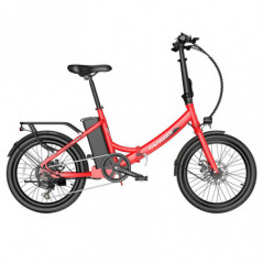 FA FREES F20 Bicicleta eléctrica ligera 20 pulgadas 250W 36V 14.5AH 25Km/h Velocidad Rojo