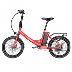 FA FREES F20 Bicicleta eléctrica ligera 20 pulgadas 250W 36V 14.5AH 25Km/h Velocidad Rojo