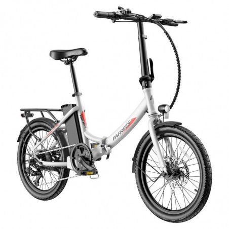 E-bike FAREES F20 Light 20 pollici 250W 36V 14,5AH 25Km/h Velocità Bianco