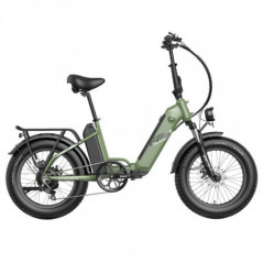 Bicicletta elettrica Polar FAFRES FF20 40Km/h 500W 48V 10.4AH Doppia batteria Verde