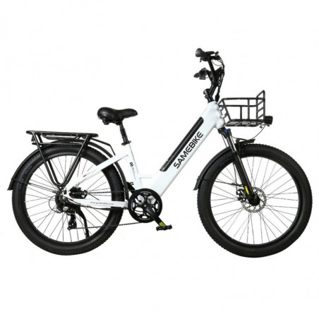 Samebike RS-A01 26 tommer 750W elcykel 14AH batteri hvid