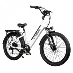 Samebike RS-A01 Bicicletta elettrica 26 pollici 750W 35Km/h 48V 14AH Bianca