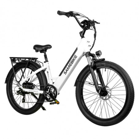Samebike RS-A01 26 Inch 750W Electric Bike 14AH Battery White