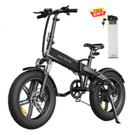 ADO A20F Beast E-bike 20in 250W 25Km/h 36V 14.5Ah Sensor de par Negro