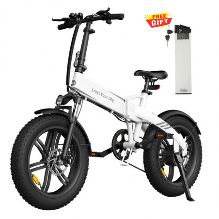 ADO A20F Beast E-bike 20in 250W 25Km/h 36V 14.5Ah Sensor de par Blanco