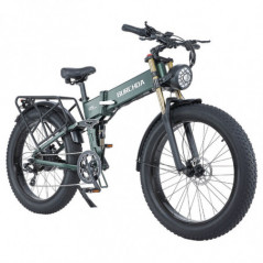 BURCHDA R5 Pro Electric Bike 26in 15AH 1000W Motor 50Km/h Dark Green