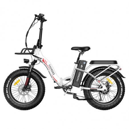 FA FREES F20 Max Elcykel 20in 25Km/t 48V 22,5AH 500W Motor Hvid