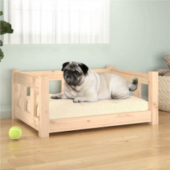 Κρεβάτι σκύλου 65,5x50,5x28 cm μασίφ πεύκο