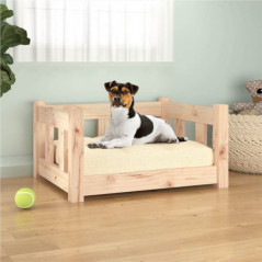 Κρεβάτι σκύλου 55,5x45,5x28 cm μασίφ πεύκο