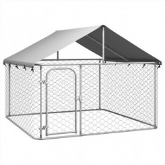 Buitenkennel met dak 200x200x150 cm