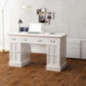 Double Pedestal Desk White 140X48x80 Cm