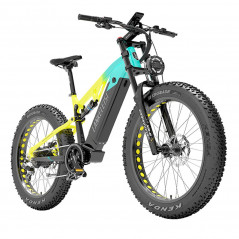 LANKELEISI RV800 elektrische fiets 26 * 4,0 '' geelgroen wiel
